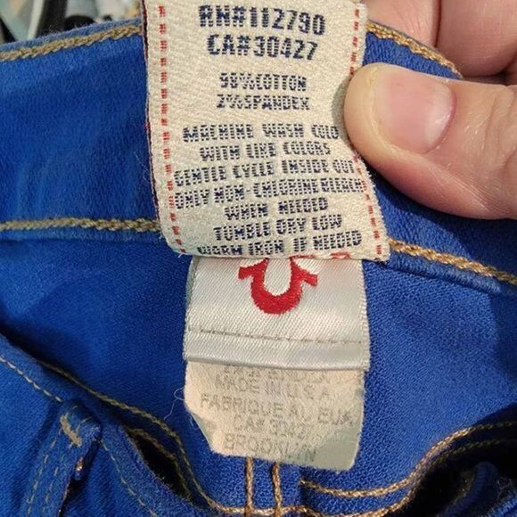 TRBJ True Religion Women's Stretchy Mom Zip Fly Denim Jeans Size 28 - Picture 8 of 10